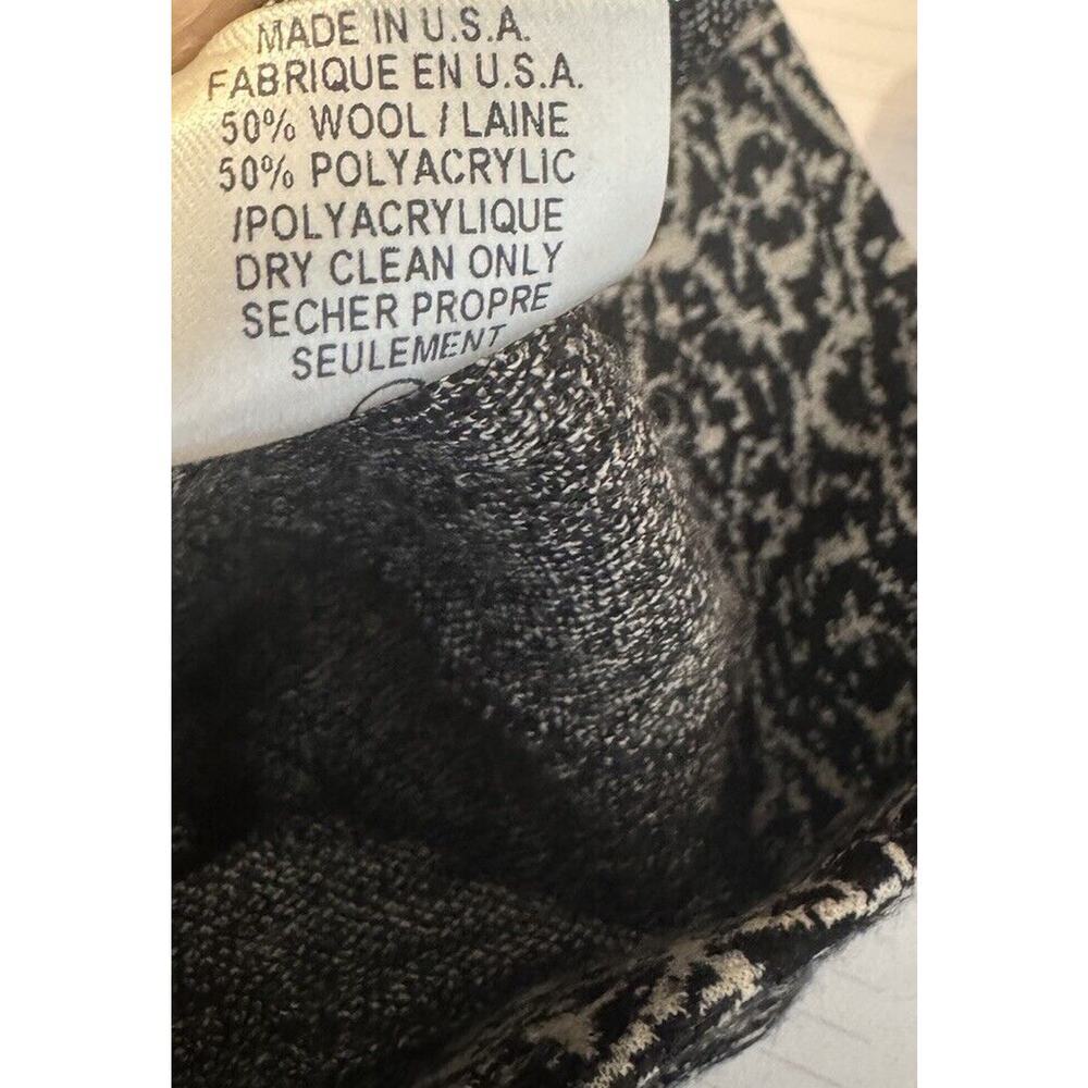 Diane Von Furstenberg Wool Blend Geometric Print Stretch Knit Skirt Size 4 - Picture 8 of 8